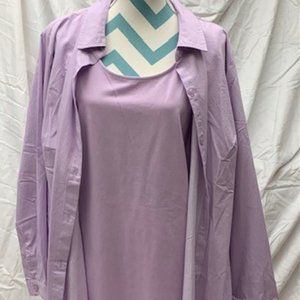 Joan Rivers 2 Piece Shirt Set Size 2X